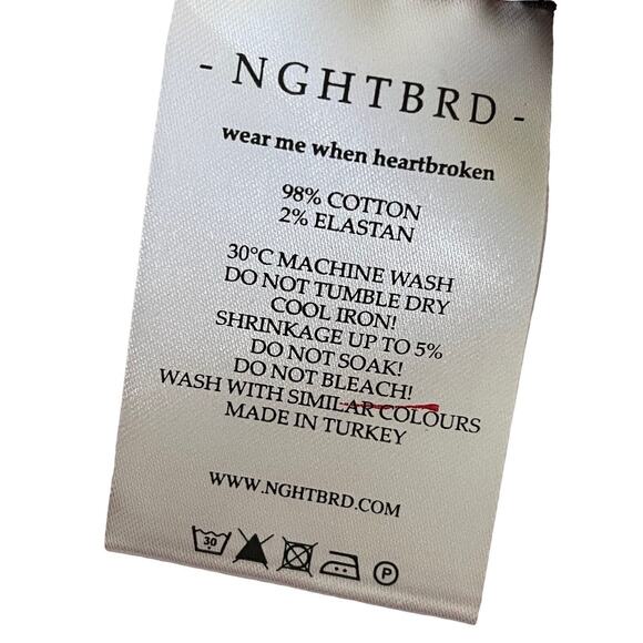 NGHTBRD European Brand Womens 26 Red Black Leopard Assymetrical Mini Skirt #499 - Picture 9 of 11